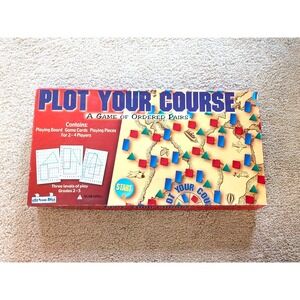 Plot Your Course Order Pairs Flip Over Math Board Game 2-4 P
